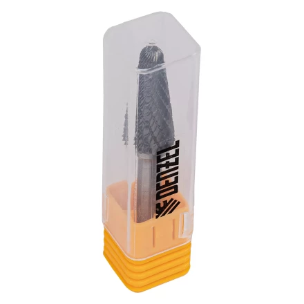 Борфреза по металлу твердосплавная, коническая закругленная, тип-L, 12 мм// Denzel 72071 купить в Сургуте