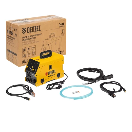 Аппарат инвертор. полуавтомат. сварки Denzel Mini MIG-140FG 94322, 140 А, ПВ 60% купить в Сургуте