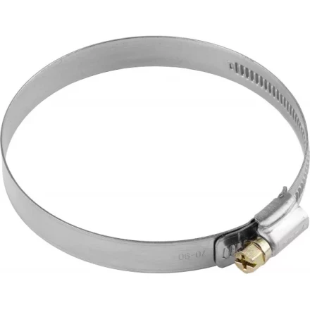 Хомуты ЗУБР &quot;ЭКСПЕРТ&quot;, нерж. сталь, накатная лента 12 мм, 70-90 мм, 50 шт 37822-70-90-50 купить в Сургуте