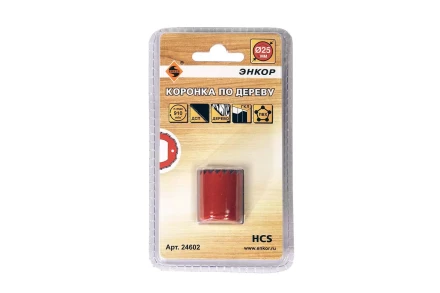 Коронка по дереву 25 мм Энкор 24602 купить в Сургуте