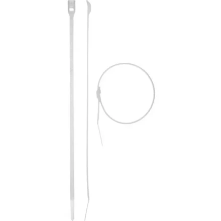 Кабельные стяжки белые КОБРА, с плоским замком, 4.6 х 280 мм, 25 шт, нейлоновые, ЗУБР 30930-46-280 купить в Сургуте