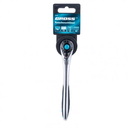 Ключ трещоточный 120 зубьев 1/4&quot; Gross 14135 купить в Сургуте