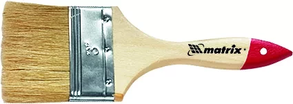 Кисть плоская &quot;Стандарт&quot; 1&quot; (25 мм) натуральная щетина деревянная ручка  MATRIX 82520 купить в Сургуте