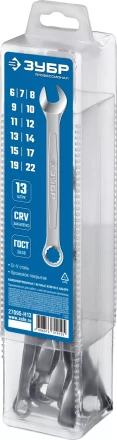 ЗУБР 13 шт, 6 - 22 мм, набор комбинированных гаечных ключей, Профессионал (27095-H13) купить в Сургуте