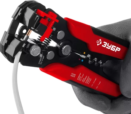 ЗУБР ТМ-1, 0.2 - 6 мм2, автоматический стриппер с винтом микронастройки (22645) купить в Сургуте