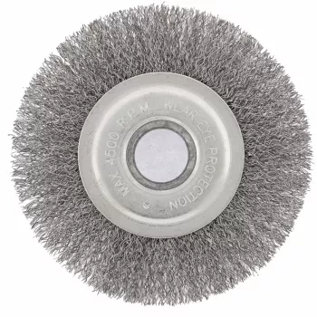 Щетка для УШМ 125 мм посадка 22,2 мм плоская витая проволока  СИБРТЕХ 746567 купить в Сургуте