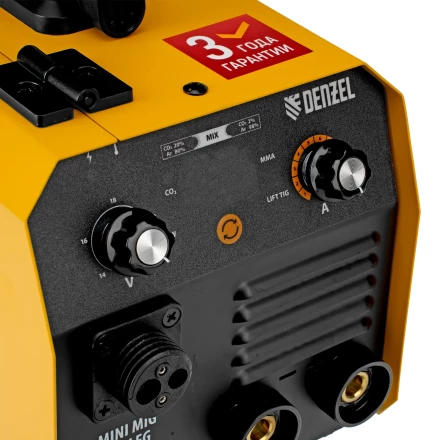 Аппарат инвертор. полуавтомат. сварки Mini MIG-140LFG, 140 А, ПВ 60%// Denzel 94305 купить в Сургуте
