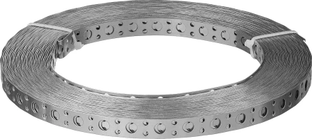 ЗУБР ПВЛ, 20 x 0.5 мм, 25 м, цинк, перфорированная вентиляционная лента прямая (310247-20-05) купить в Сургуте