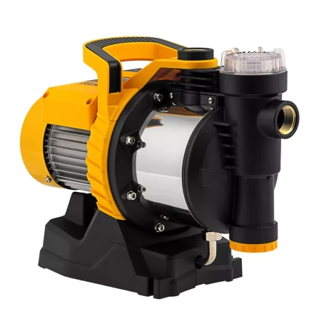 Садовый поверхностный насос Denzel 97305 GP1100SS, 1100 Вт, 4000 л/ч, подъем 45 м, пластик купить в Сургуте