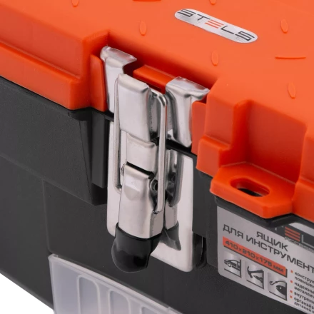 Ящик для инструмента с мет. замками 16&quot;, 410х210x175 мм Россия Stels 90746 купить в Сургуте