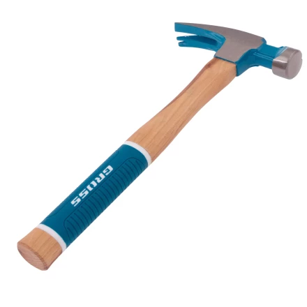 Молоток-гвоздодер,560 г Gross 10419, угол 75, магнит, обрезиненная рукоятка AMERICAN HICKORY купить в Сургуте