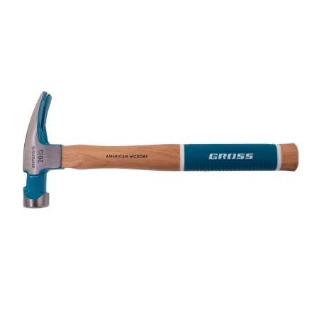 Молоток-гвоздодер,560 г Gross 10419, угол 75, магнит, обрезиненная рукоятка AMERICAN HICKORY купить в Сургуте