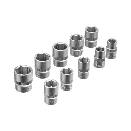 Набор инструментов Сибртех 14171, 1/2&quot;, 3/8&quot;, 1/4&quot;, пластиковый кейс 172 предм. купить в Сургуте