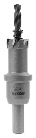 ТСТ коронка MESSER 19X25 с центрирующим сверлом и толкающей пружиной купить в Сургуте