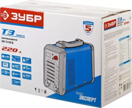 Сварочный инвертор с дисплеем ММА ЗАС-Т3-220-Д серия ПРОФЕССИОНАЛ купить в Сургуте