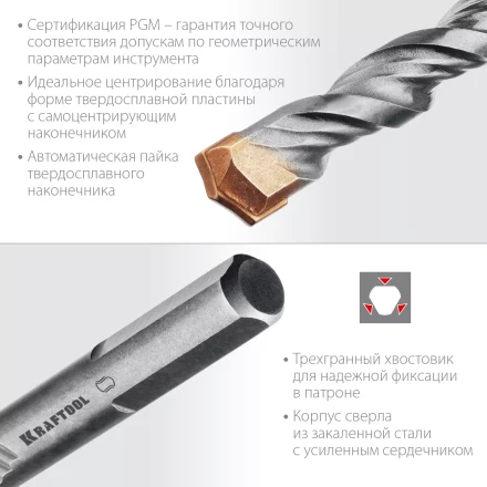 Сверла по бетону EXTREME Оберон 29166-100-06 купить в Сургуте