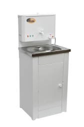 Умывальник дачный &quot;Комфорт&quot; ВИХРЬ с подогревом нержавейка белый 74/4/6