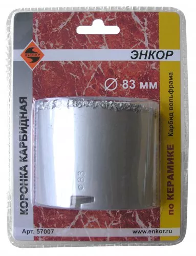Коронка карбидная по керамике Ф83 мм 57007 купить в Сургуте
