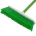 Щетка пластмассовая для подметания пола, 27 см, c черенком, 120 см, салатовая щетина, Home Palisad 935455 купить в Сургуте