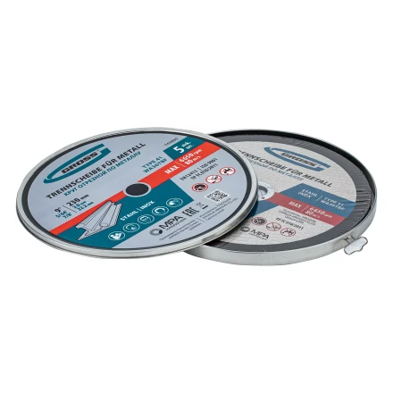 Круг отрезной по металлу, 230 х 2,0 х 22,2 мм, WA36TBF, в метал.банке, 5 шт. Gross 743890 купить в Сургуте