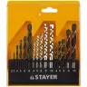 Набор STAYER "STANDARD": Сверла комбинированные, дерево (4-5-6-8-10мм), металл (2-3-4-6-8мм), бетон (4-5-6-8-10мм), 16 предметов 29720-H16 купить в Сургуте
