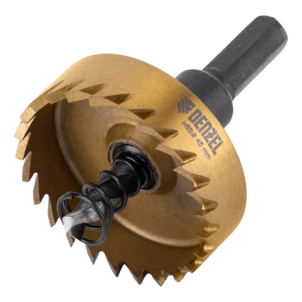 Коронка по металлу HSS, 45 мм, нитридтитановое покрытие Denzel 724115 купить в Сургуте