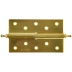 Петля дверная разъемная ЗУБР &quot;ЭКСПЕРТ&quot;, 1 подшипник, цвет мат. латунь (SB), левая, с крепежом, 125х75х2,5мм,2шт 37605-125-3L купить в Сургуте
