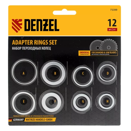 Кольца переходные 32х30, 30х25,4, 25,4х22.2, 22.2х20, 20х16, 30х22.2, 25.4х16, 22.2х16 мм. Denzel 73399 купить в Сургуте