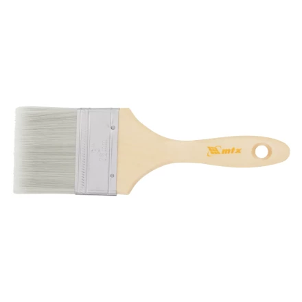 Кисть плоская для лаков &quot;Евро&quot; 3&quot;, искусственная щетина, деревянная ручка Matrix 83089 купить в Сургуте