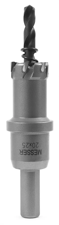 ТСТ коронка MESSER 20X25 с центрирующим сверлом и толкающей пружиной купить в Сургуте