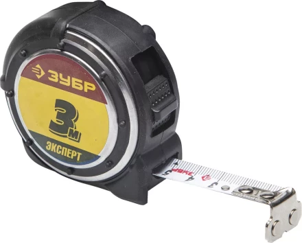 Рулетка ЗУБР &quot;ЭКСПЕРТ&quot; &quot;АНТЕЙ&quot;, металлический обрезиненный корпус, полотно с нейлоновым напылением, 3мх16мм 34053-03-16 купить в Сургуте