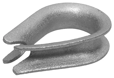 Коуш ЗУБР DIN 6899, оцинкованный, 6мм, 2 шт 4-304496-06 купить в Сургуте