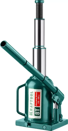Домкрат гидравлический бутылочный &quot;Double Ram&quot;, сварной, телескопический, 8т, 170-430мм, KRAFTOOL 43463-8 43463-8 купить в Сургуте