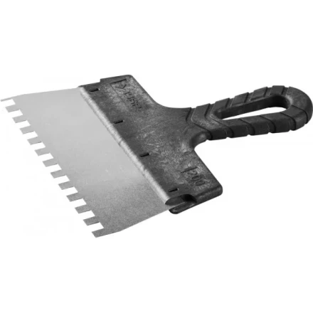 Шпатель ЗУБР &quot;МАСТЕР&quot; ФАСАДНЫЙ, нержавеющее полотно, 200мм, зуб 8х8мм 10078-20-08 купить в Сургуте