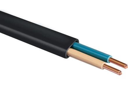 ЗУБР ВВГ-Пнг(А)-LS, 2 x 1.5 мм2, 50 м, ГОСТ 31996-2012, плоский, силовой кабель с пониженным дымо-газовыделением, Профессионал (60006-50) купить в Сургуте