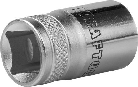 Торцовая головка KRAFTOOL &quot;INDUSTRIE QUALITAT&quot;, Cr-V, SUPER-LOCK, хромосатинированная, 1/2&quot;, 15 мм 27801-15_z01 купить в Сургуте