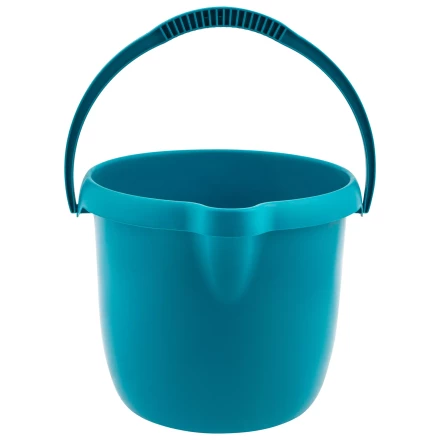 Ведро пластмассовое круглое 12 л, бирюзовое, Home Palisad 929575 купить в Сургуте