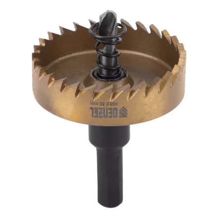 Коронка по металлу HSS, 50 мм, нитридтитановое покрытие Denzel 724116 купить в Сургуте