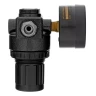 Регулятор давления с манометром Denzel R1500, 12 бар, 1/4", 57491 купить в Сургуте