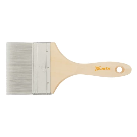 Кисть плоская для лаков &quot;Евро&quot; 4&quot;, искусственная щетина, деревянная ручка Matrix 83090 купить в Сургуте