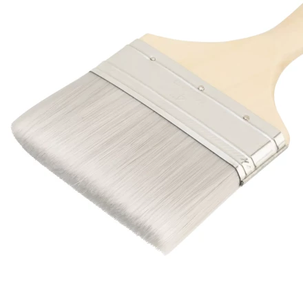 Кисть плоская для лаков &quot;Евро&quot; 4&quot;, искусственная щетина, деревянная ручка Matrix 83090 купить в Сургуте