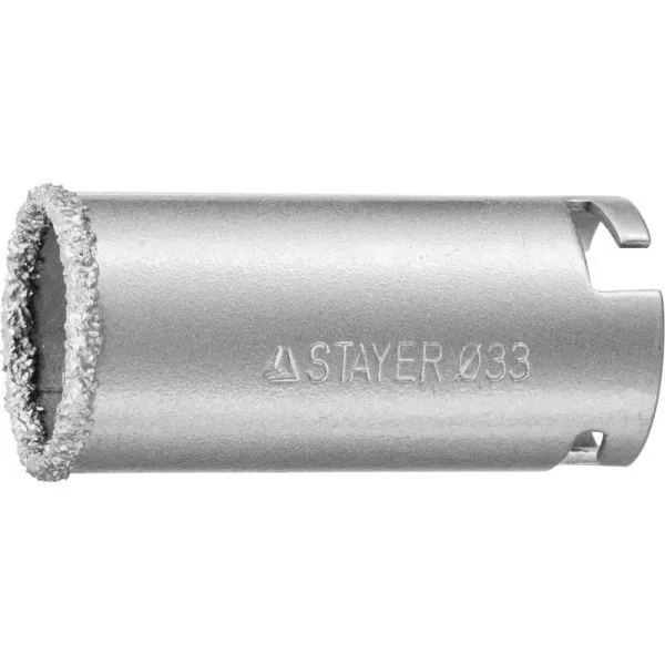 Коронка STAYER "PROFESSIONAL" кольцевая с карбидно-вольфрамовой крошкой, d=33мм 33345-33 купить в Сургуте