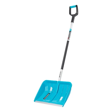 Лопата-скрепер для уборки снега Palisad 61727, полипропилен, 550х340х1450 мм, алюминиевый черенок, ПВХ, LUXE купить в Сургуте