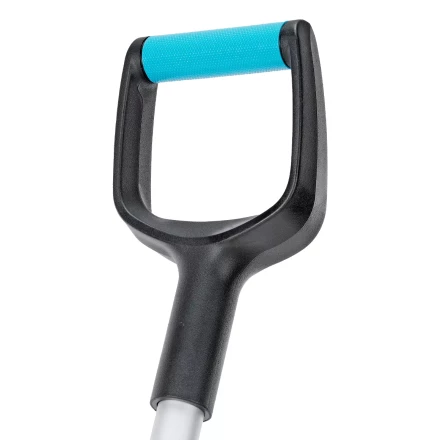 Лопата-скрепер для уборки снега Palisad 61727, полипропилен, 550х340х1450 мм, алюминиевый черенок, ПВХ, LUXE купить в Сургуте