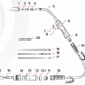 Горелка MIG 36 AIR COOL 340A (60%) EURO 5m MA7445 Ref. Aurora купить в Сургуте