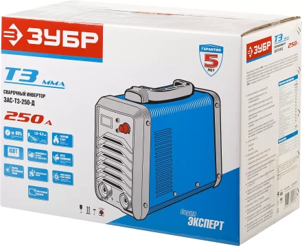 Сварочный инвертор с дисплеем ММА ЗАС-Т3-250-Д серия ПРОФЕССИОНАЛ купить в Сургуте