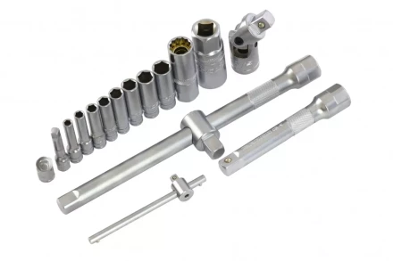 Набор инструментов 78 предметов , 120 зубьев, CrV, 1/4&quot;, 1/2&quot; Gross 14148 купить в Сургуте