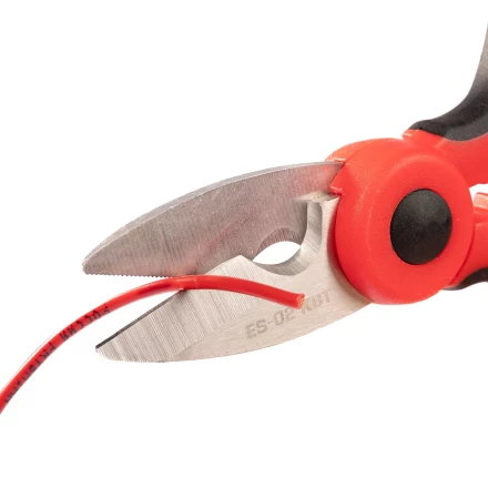 Ножницы электрика универсальные КВТ ES-02 для резки проводов до 6 мм (102358) купить в Сургуте