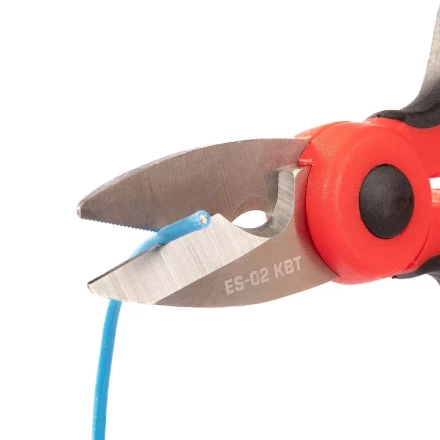 Ножницы электрика универсальные КВТ ES-02 для резки проводов до 6 мм (102358) купить в Сургуте