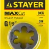 Плашка круглая ручная STAYER "MASTER", сталь 9ХС, для трубной резьбы G 1/2`` 28029-1/2 купить в Сургуте
